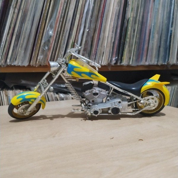 Vintage groot Harley Davidson model  1:8  (30 cm), Ophalen of Verzenden, Gebruikt, 1:5 t/m 1:8, Motor