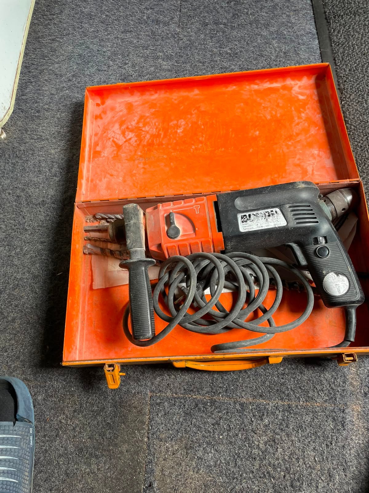 Klopboor, Ophalen, Gebruikt, Boormachine, Klopboormechanisme