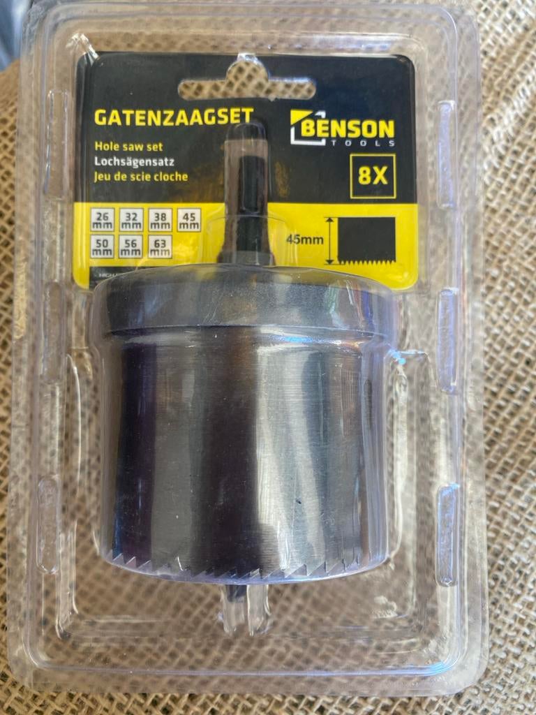 Nieuwe Benson Tools Gatenzaagset 8-delig, Onbekend, Nieuw, Ophalen of Verzenden, Onbekend
