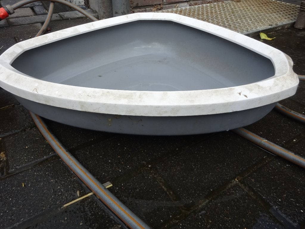 grijze hoek plasbak konijnen middelgroot, Ophalen, Zo goed als nieuw, Overige typen