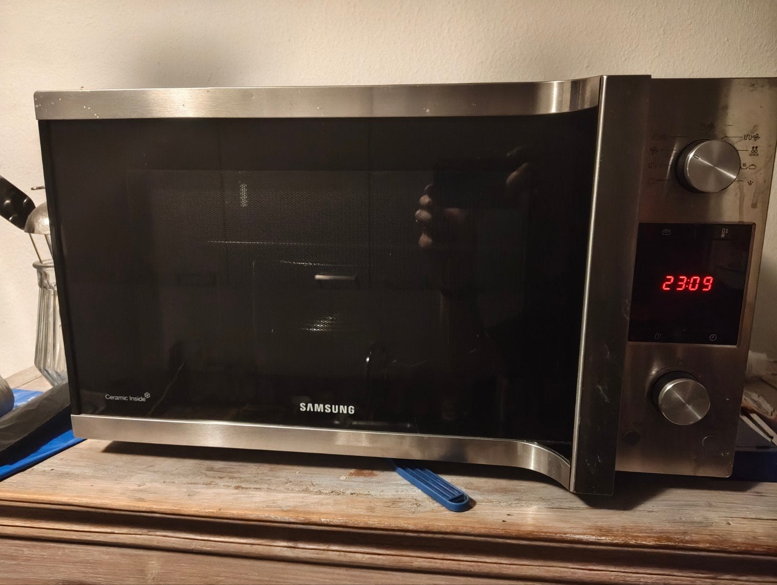 Samsung Combimagnetron - Zilver/Zwart, Witgoed en Apparatuur, Magnetrons, Gebruikt, Vrijstaand, Combimagnetron, 60 cm of meer
