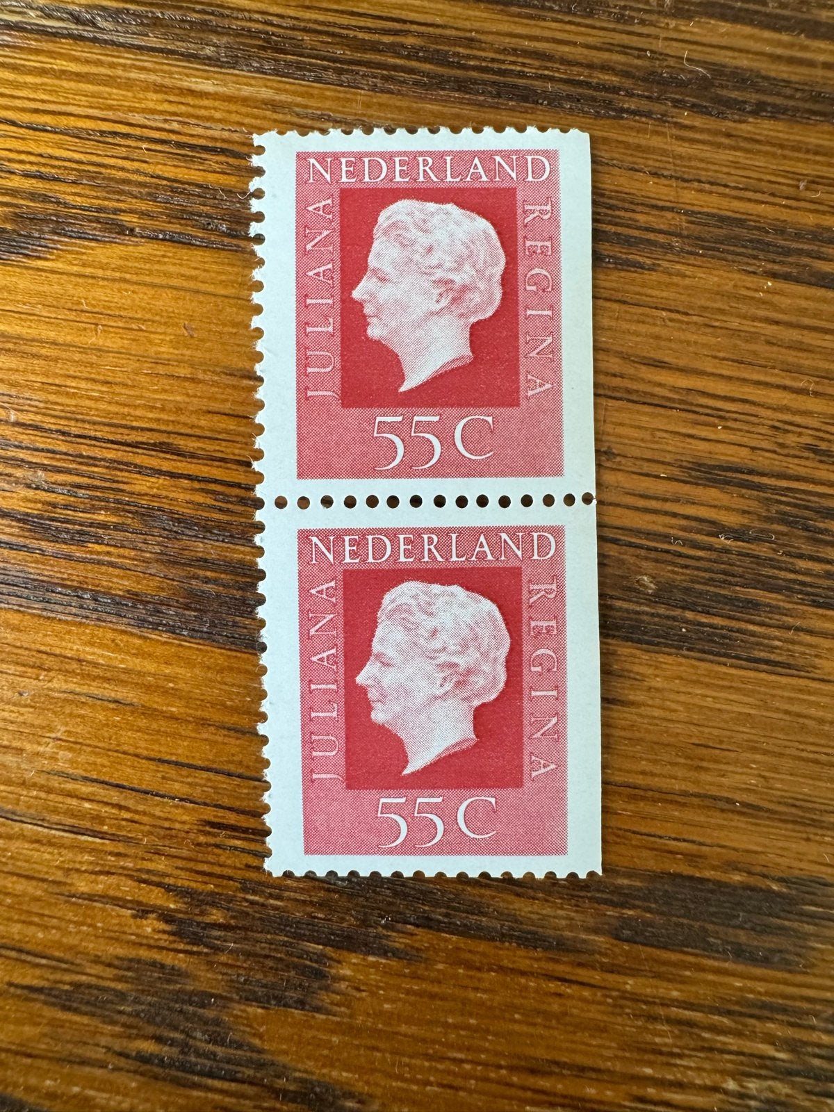 Nederland Juliana Regina 55C postzegels (2 stuks), Ophalen of Verzenden, Na 1940, Postfris