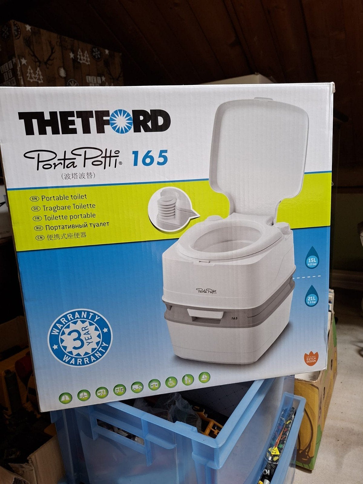 Te koop porta potti, Caravans en Kamperen, Kampeeraccessoires, Ophalen, Zo goed als nieuw