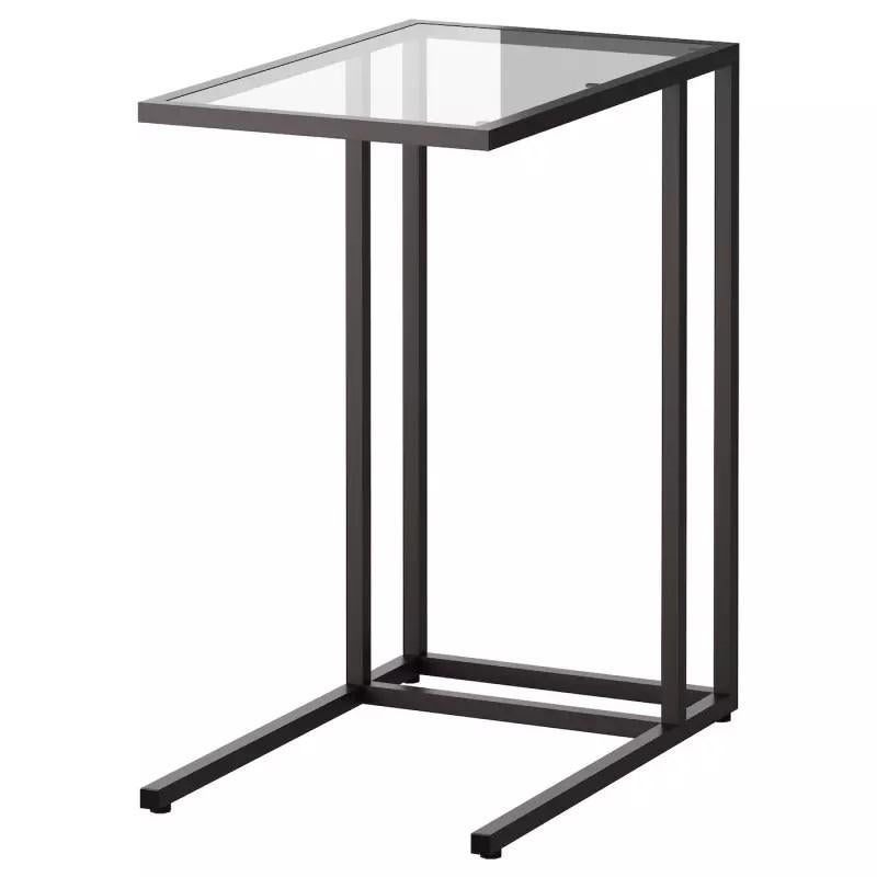 VITTSJÖ serie Bureau, Salontafel en laptoptafel, Ophalen, 50 tot 100 cm, Glas, Minder dan 50 cm