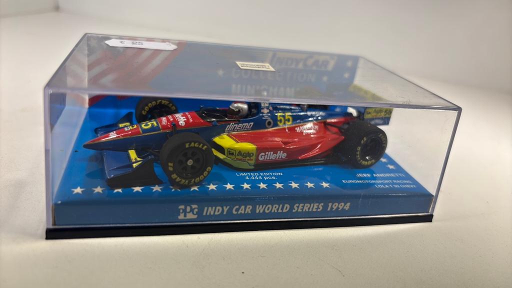 Lola t 93 chevy jeff andretti indycar 1.43, Hobby en Vrije tijd, Modelauto's | 1:43, Auto, Ophalen of Verzenden, MiniChamps, A