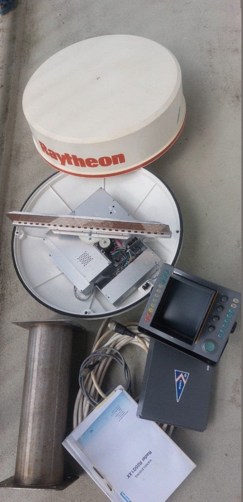 Raymarine Raytheon R20XX Raster Scan CRT Radarsysteem ...., Watersport en Boten, Ophalen of Verzenden, Zo goed als nieuw, Radar
