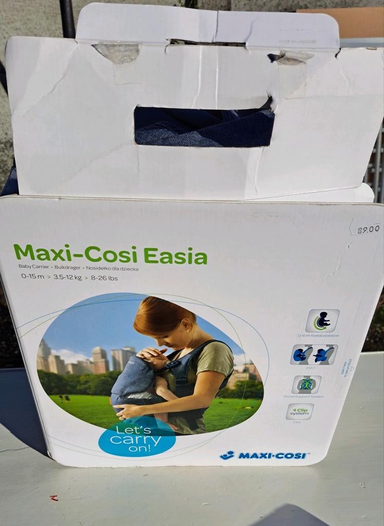 Maxi-Cosi Easia Draagzak - Zo goed als nieuw, Kinderen en Baby's, Babydragers en Draagdoeken, Service.benelux@dorel.com, Ophalen of Verzenden