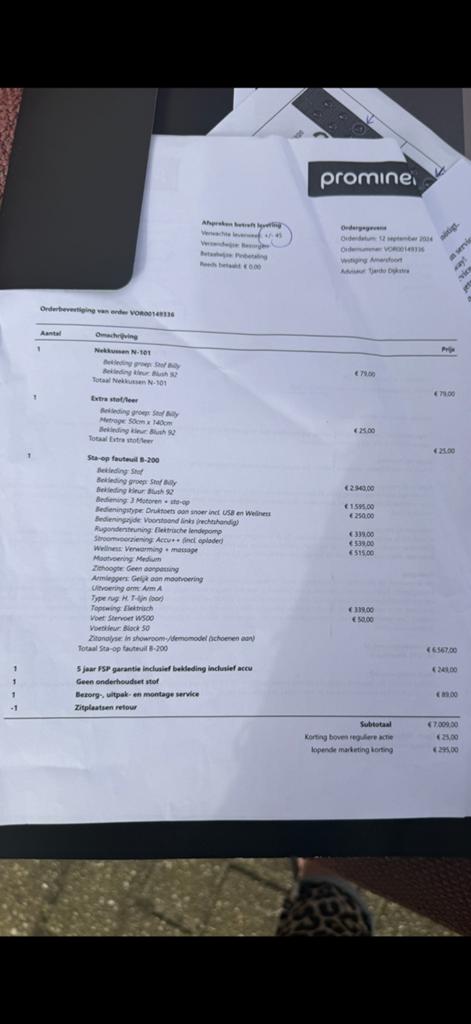 Luxe Prominent sta op relax massage stoel gratis bezorging, Ophalen of Verzenden, Nieuw, Stof, Ruim 100 kort gebruikte modellen met garantie