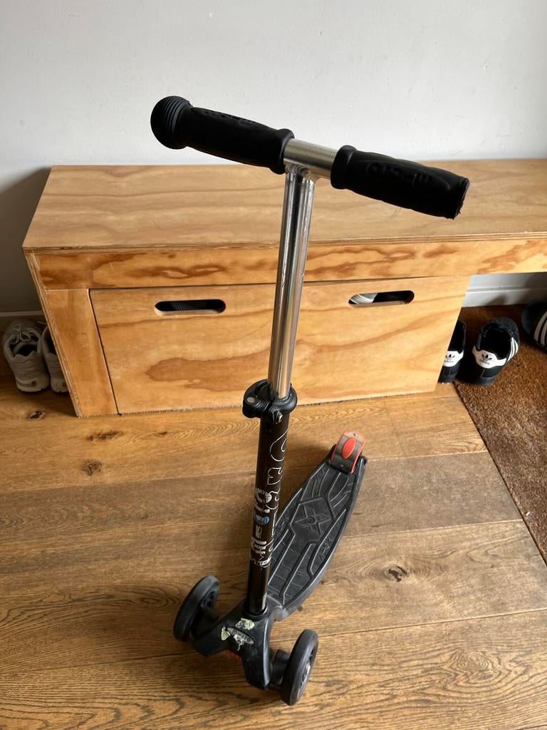 Micro step met 3 wielen - zwart, Ophalen, Gebruikt, Gewone step