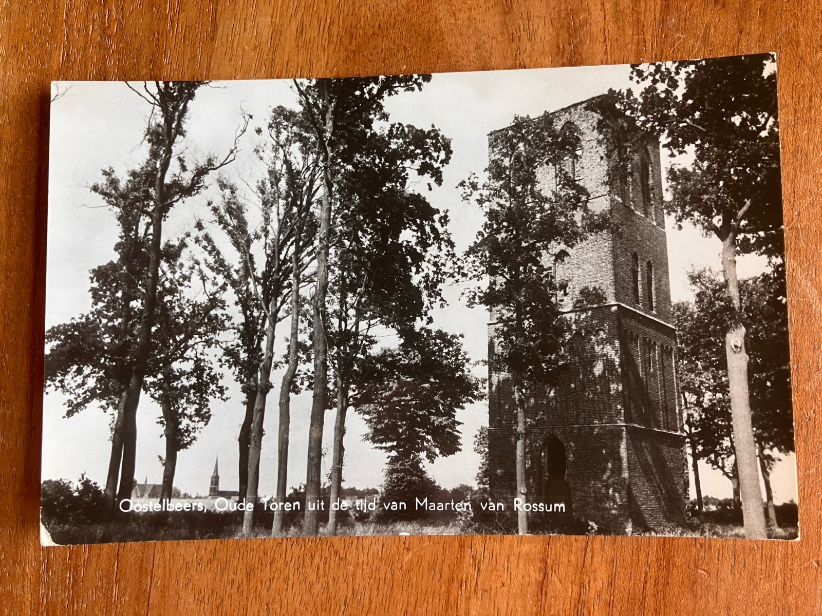 Oostelbeers Oude Toren uit de tijd van Maarten van Rossum, Ophalen of Verzenden, 1960 tot 1980, Gelopen, Noord-Brabant