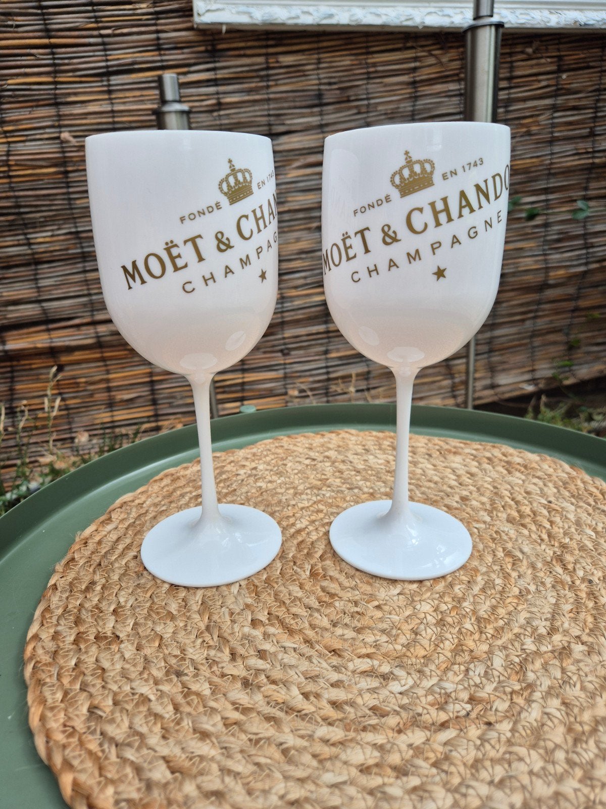 Nieuwe Moët & Chandon plastic glazen, Ophalen of Verzenden, Nieuw, Wit, Kunststof