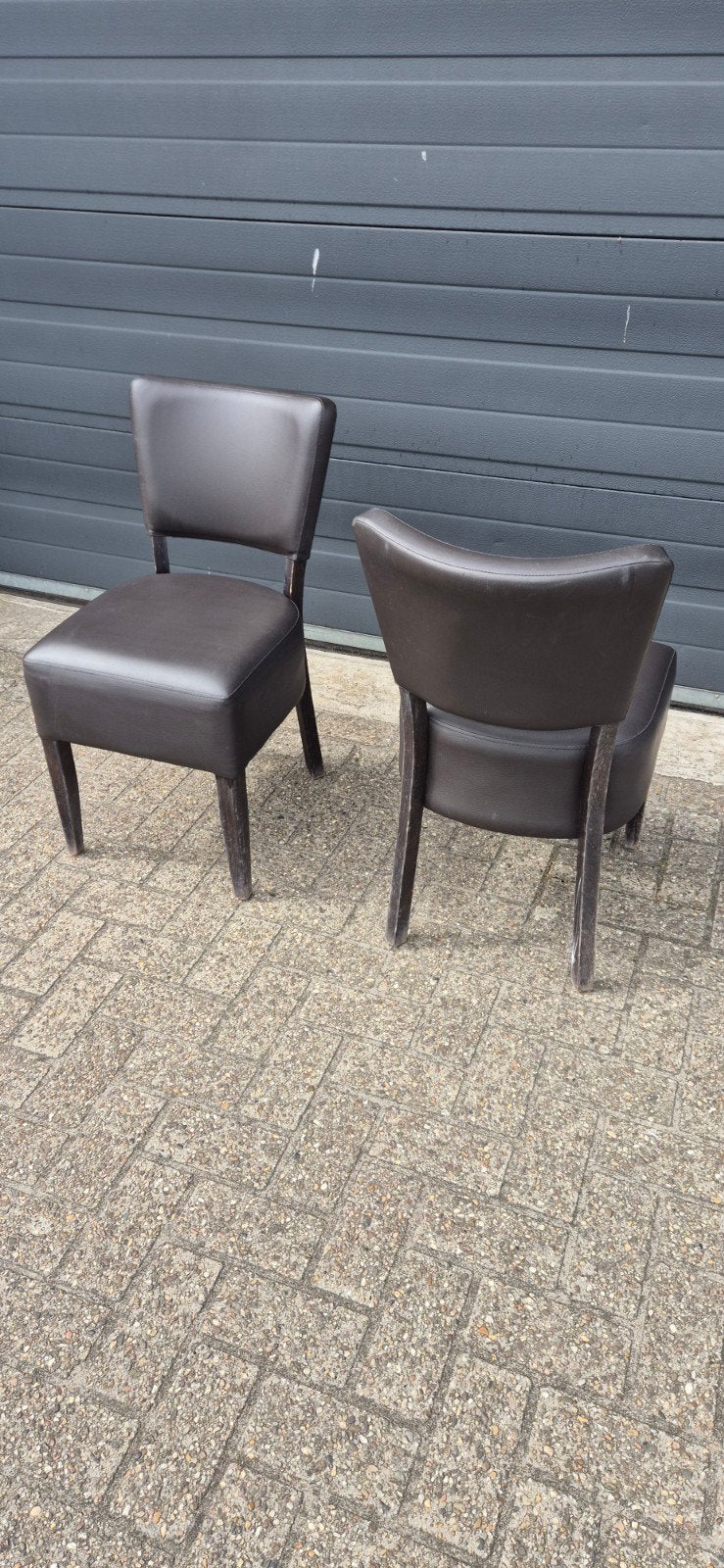 Stoelen horeca restaurant bistro mancave, Ophalen, Gebruikt, Bruin, Geen