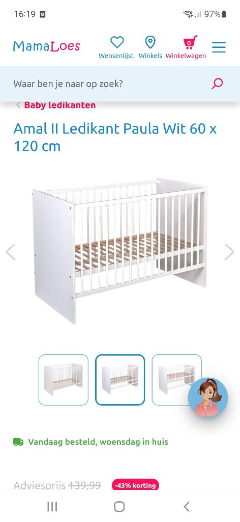 Ledikant, Ophalen, Gebruikt, Ledikant