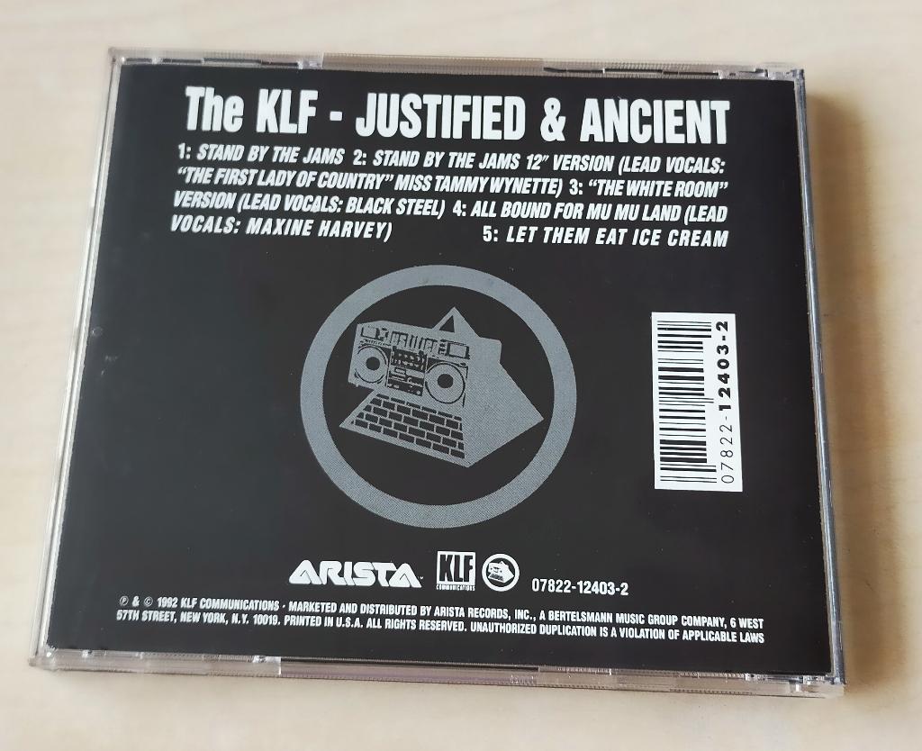 The KLF - Justified & Ancient CD Single 1992 5trk USA, Ophalen of Verzenden, Gebruikt