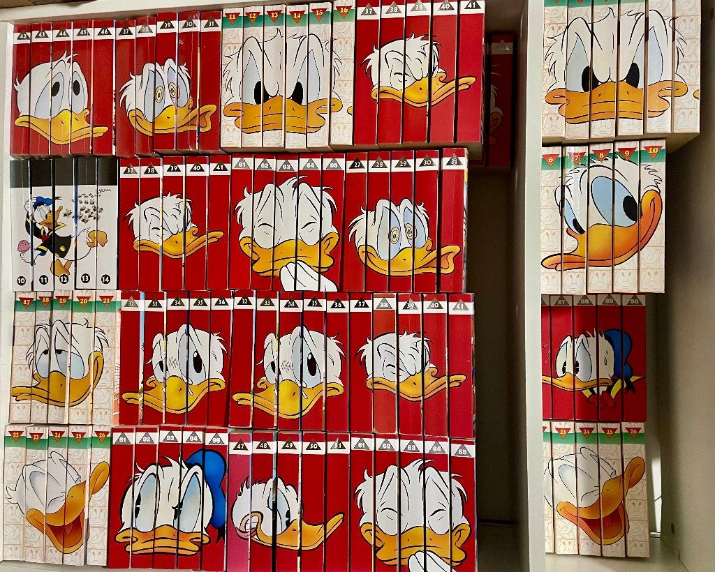 Donald Duck pockets complete rugtekeningen + losse nummers!, Complete serie of reeks, Ophalen of Verzenden, Zo goed als nieuw