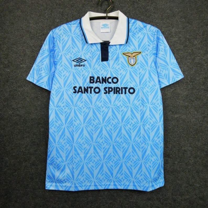 Lazio thuistenue Seizoen 91/92, Maat XL, Ophalen of Verzenden, Zo goed als nieuw, Shirt