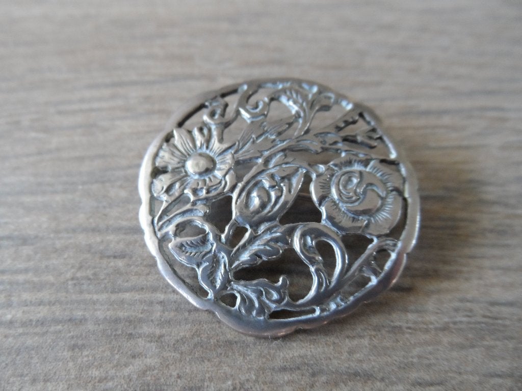 Zilveren broche - 925., Ophalen of Verzenden, Zilver