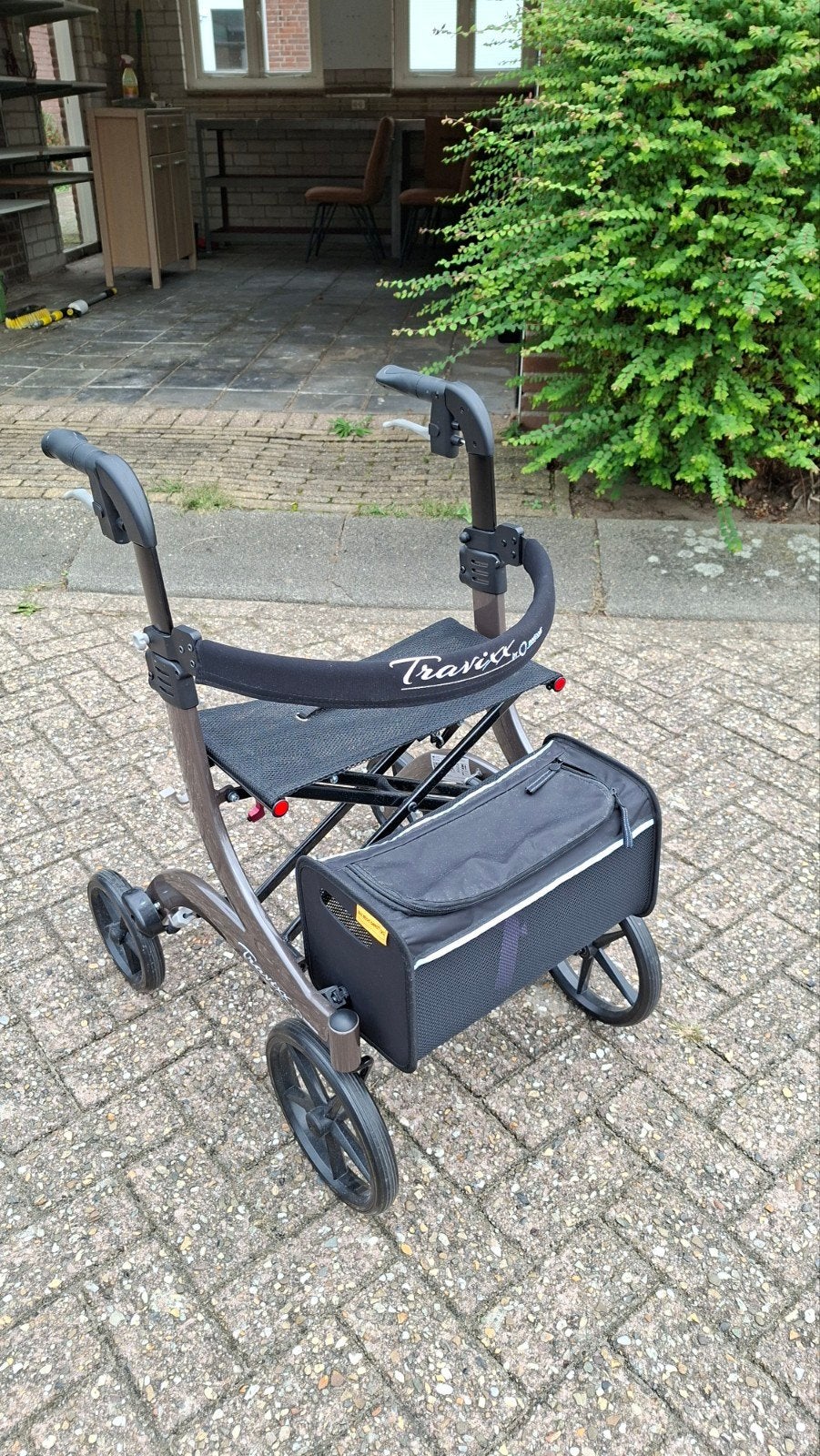 Travixx Rollator zgan bruin maat S, Diversen, Ophalen, Lichtgewicht, Zo goed als nieuw