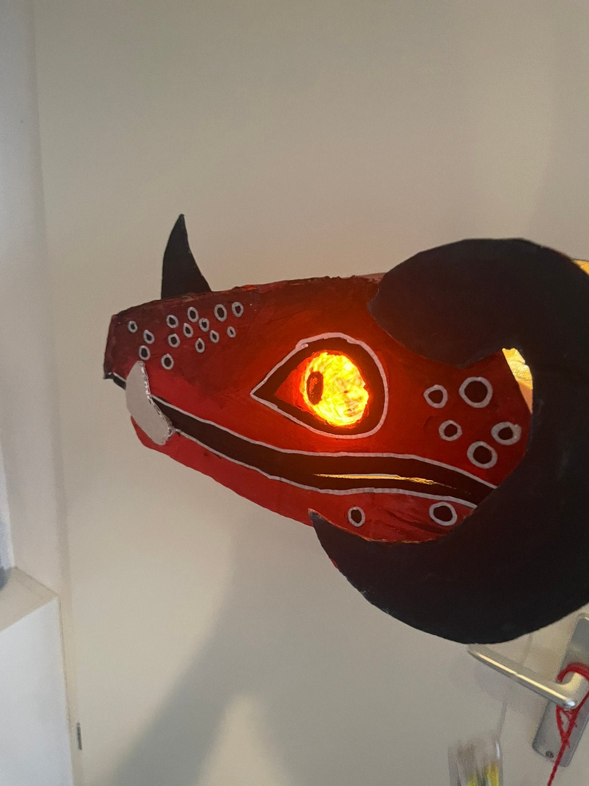 Dragon puppet with light, Ophalen of Verzenden, Zo goed als nieuw