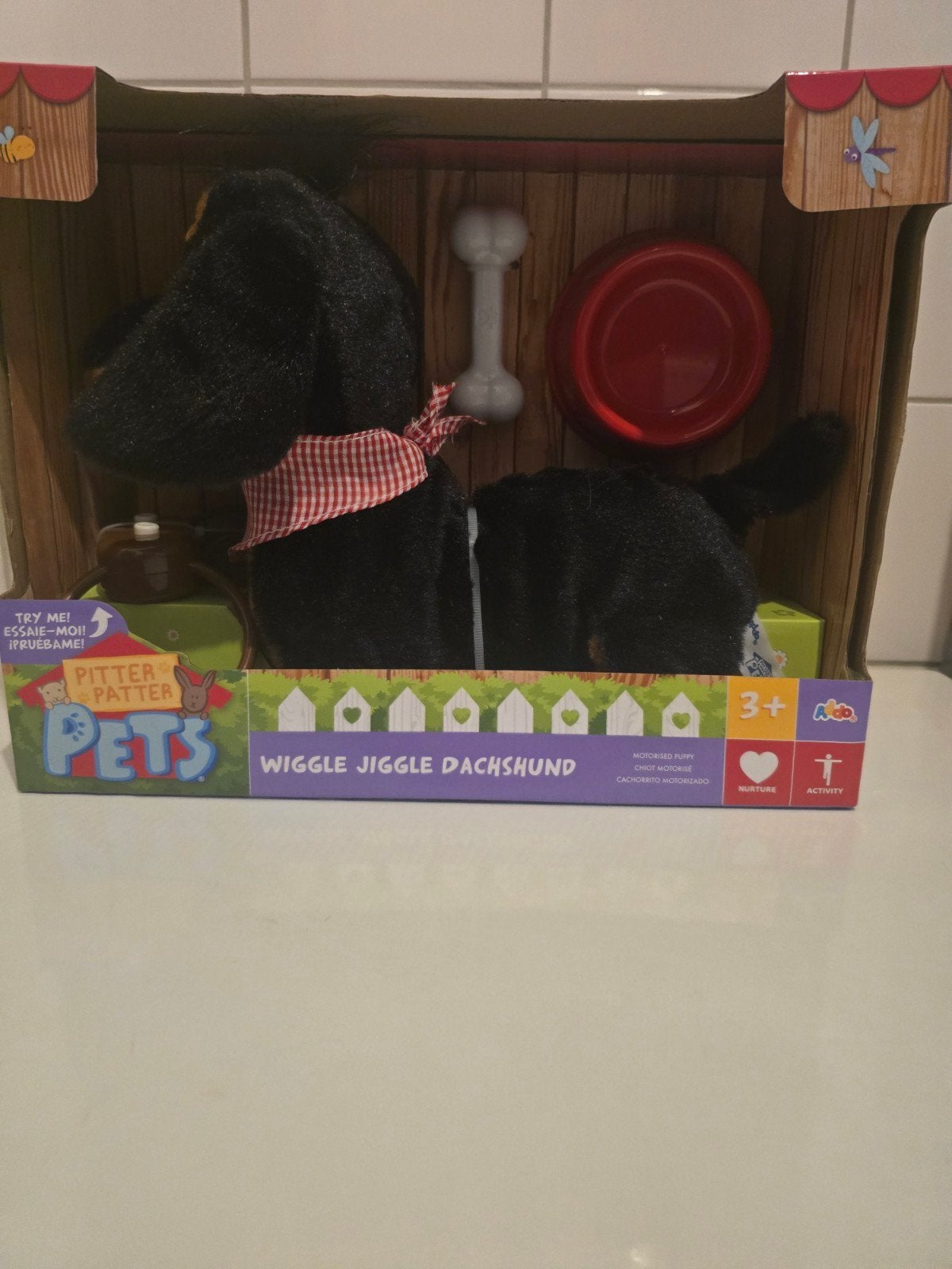 Pitter Patter Pets Wiggle Jiggle Dachshund - Nieuw in doos, Ophalen, Nieuw, Overige typen, Met wieltjes