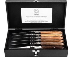 Laguiole steakmessenset 6-delig - Retourdeal, Info@mystore.nl, Bestekset, Overige typen, Bruggestraat 18