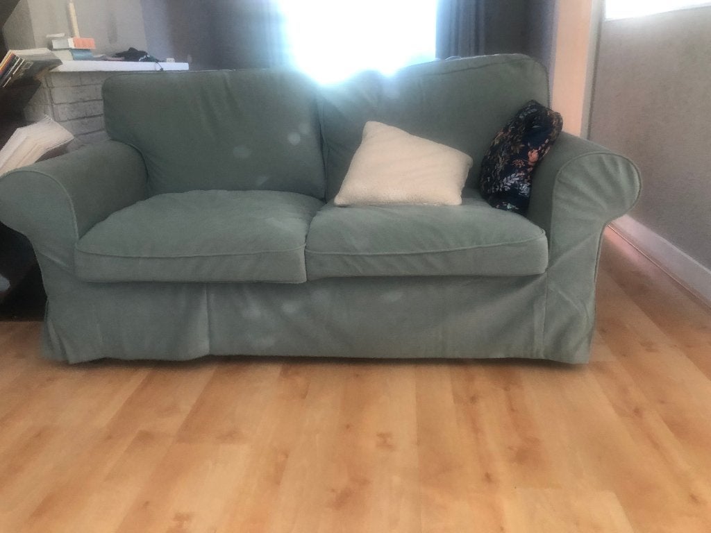 IKEA Ektorp tweezitsbank groen – schoon en schadevrij, Ophalen, Gebruikt, 150 tot 200 cm, Tweepersoons