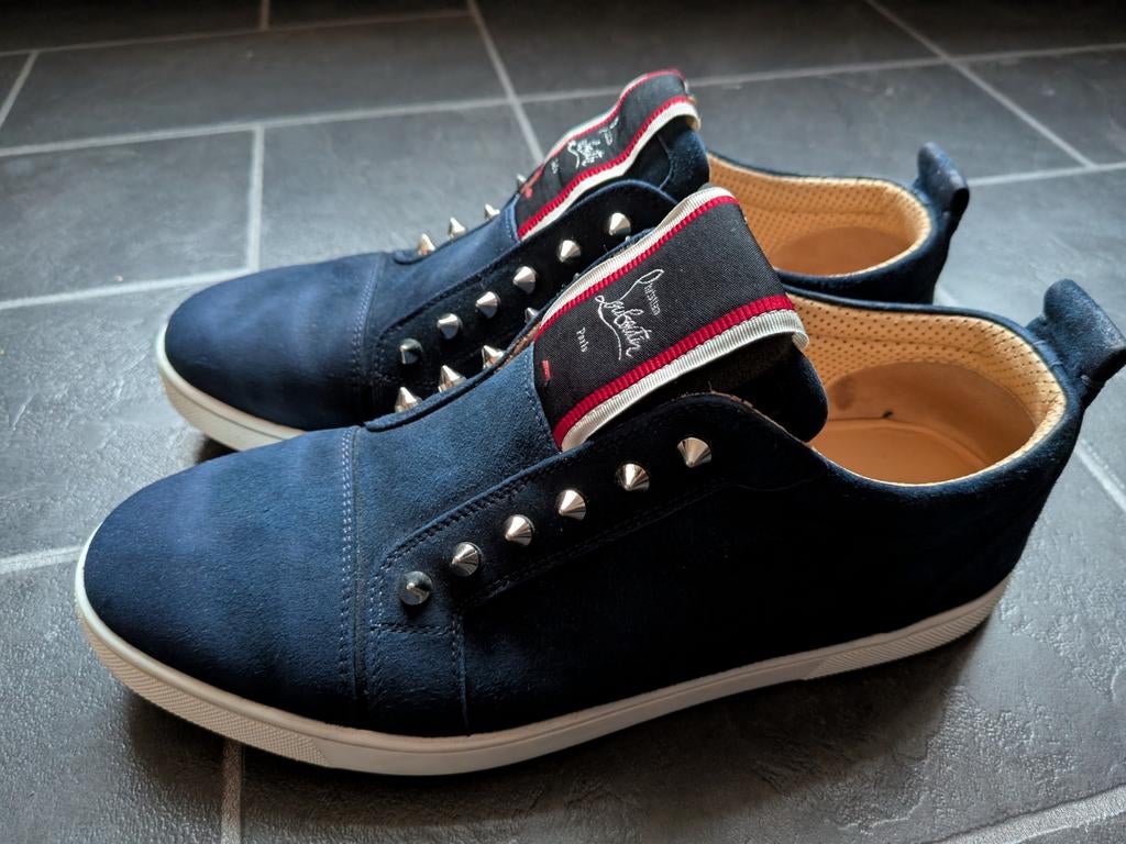 Christian Louboutin F.A.V. sneakers maat 42,5, Ophalen of Verzenden, Zo goed als nieuw, Zwart