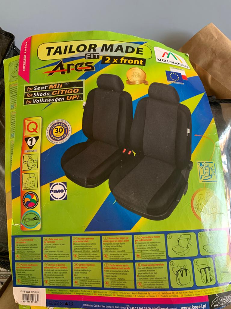 Autostoelhoezen voor Seat Mii, Skoda Citigo, VW Up! (voor +, Ophalen of Verzenden, Zo goed als nieuw