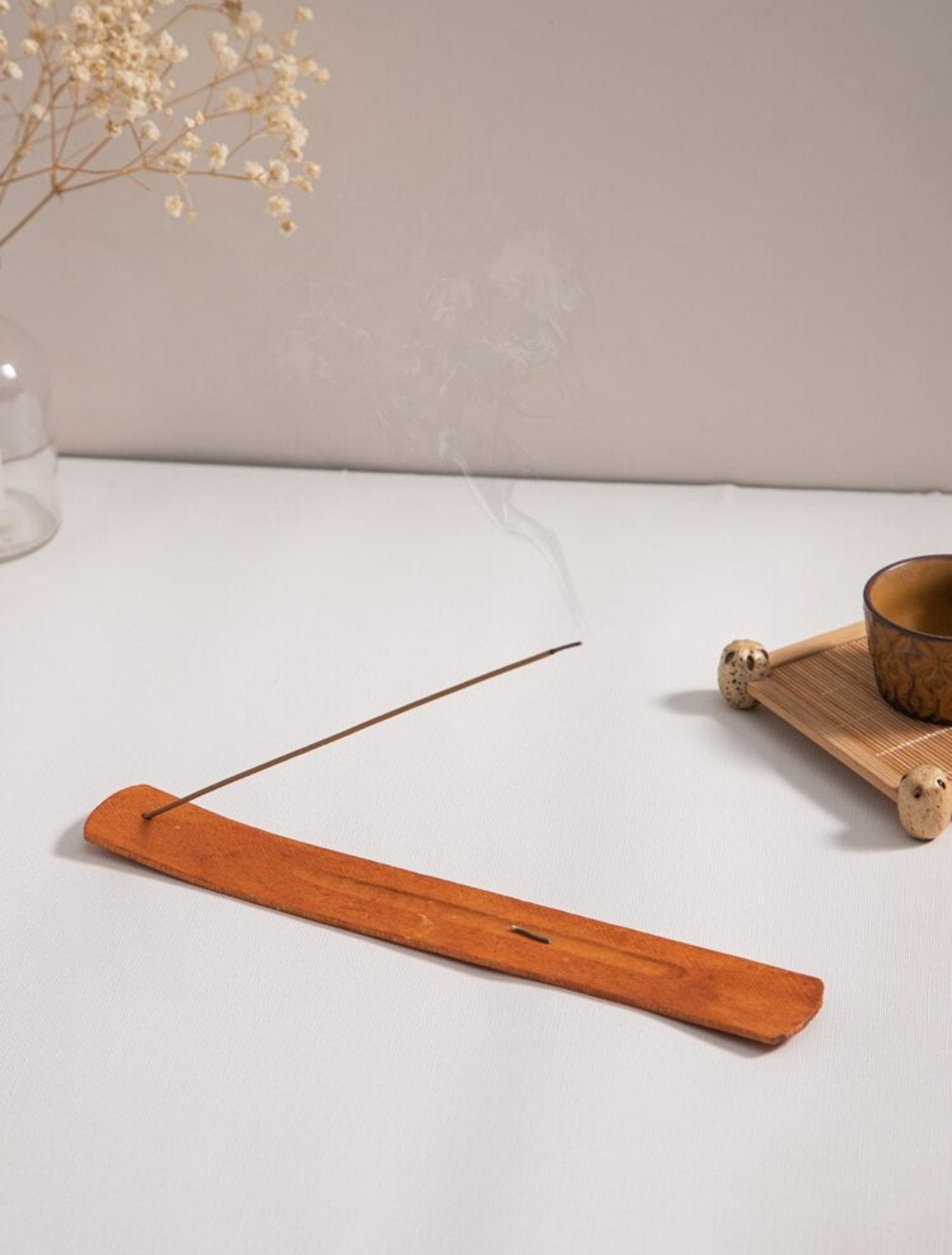 Houten wierookhouder - Rustieke sfeer, Hout, Gebruikt, Ophalen of Verzenden, Landelijk