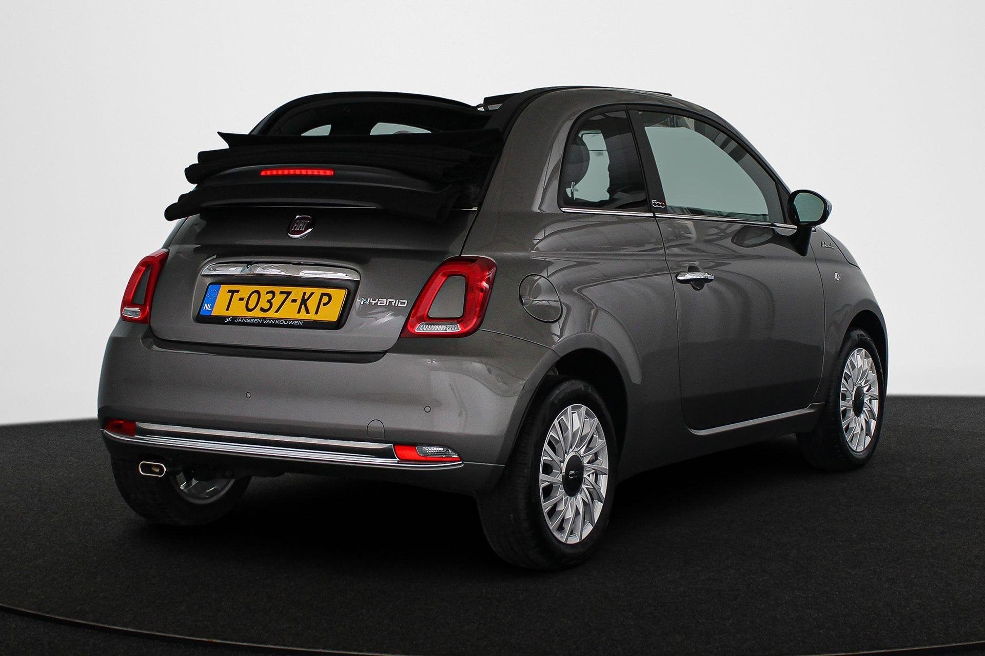 Fiat 500 C 1.0 Hybrid Dolcevita Climate Control Apple CarPla, Stof, Automatische klimaatregeling, Cabriolet, 4 stoelen