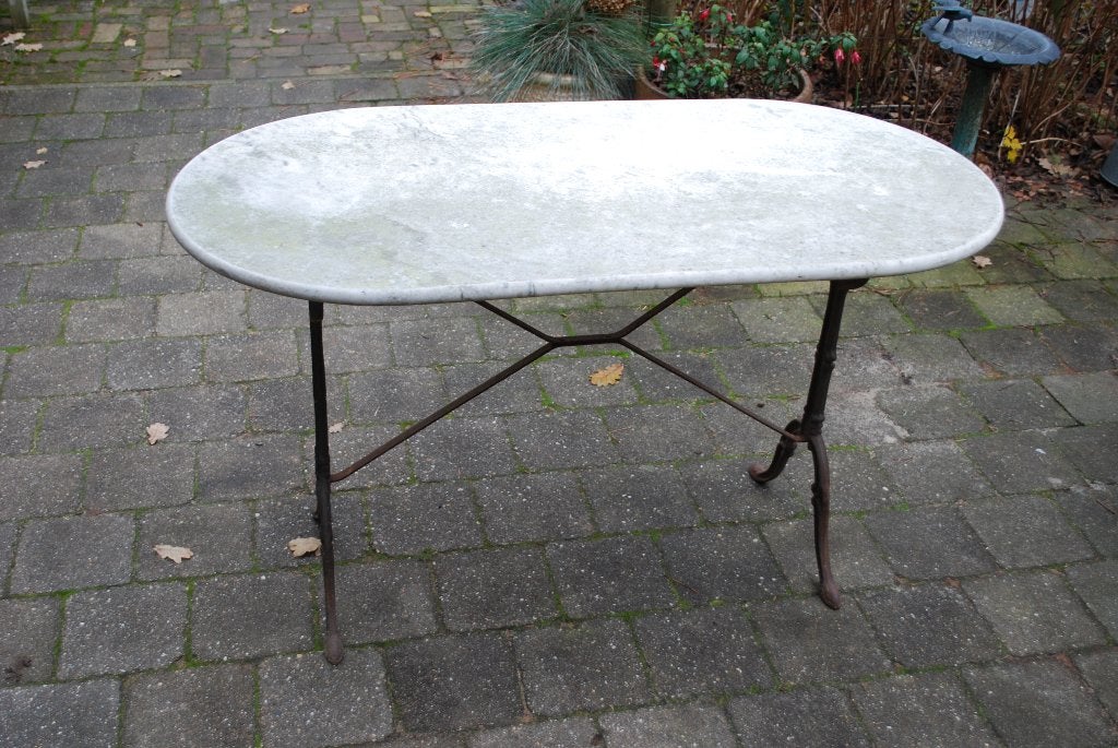Ovale bistrotafel tuintafel, Tuin en Terras, Ophalen, Gebruikt, Nb, Nb