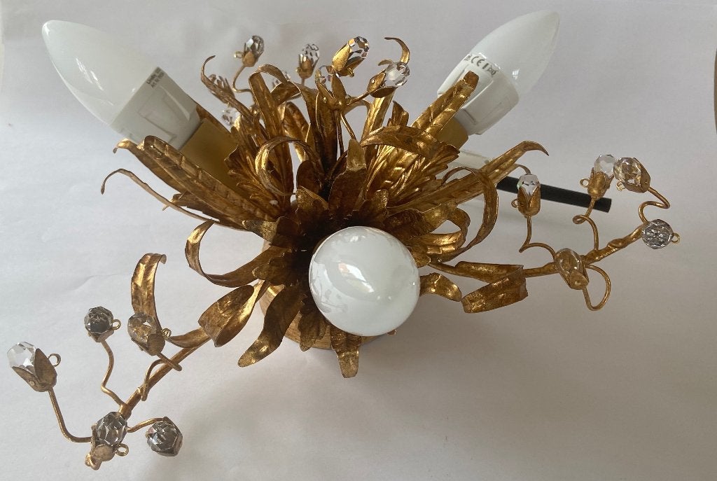 Kleine 3-lichts plafondlamp LATINA, Inclusief lichtbron, E14 (klein), Ophalen of Verzenden, Zo goed als nieuw