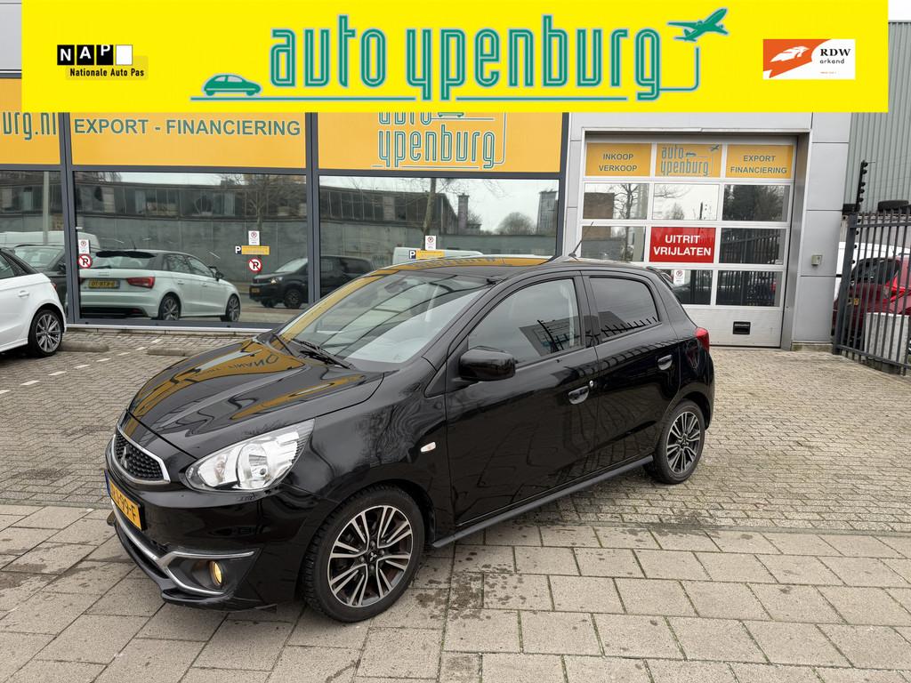 Mitsubishi Space Star 1.2 Instyle Automaat * 85.221 Km * App, Stof, Gebruikt, 82 pk, Zwart