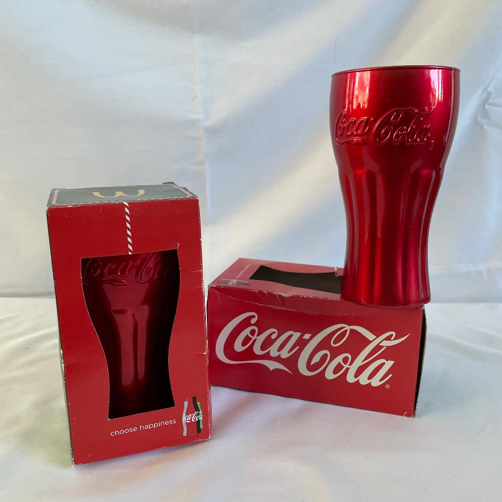 McDonald’s Coca-Cola McDonald’s kerstglazen. Rood, Verzamelen, Glas en Borrelglaasjes, Ophalen of Verzenden, Nieuw, Frisdrankglas