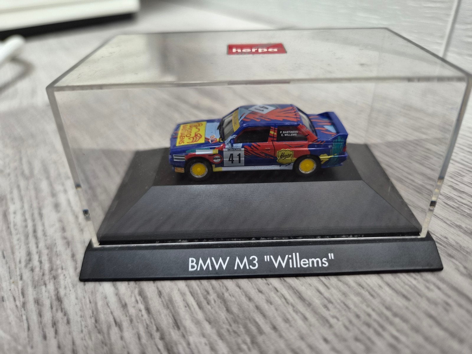 Herpa BMW M3 "Willems" schaalmodel auto, Ophalen of Verzenden, Nieuw, Auto, Herpa