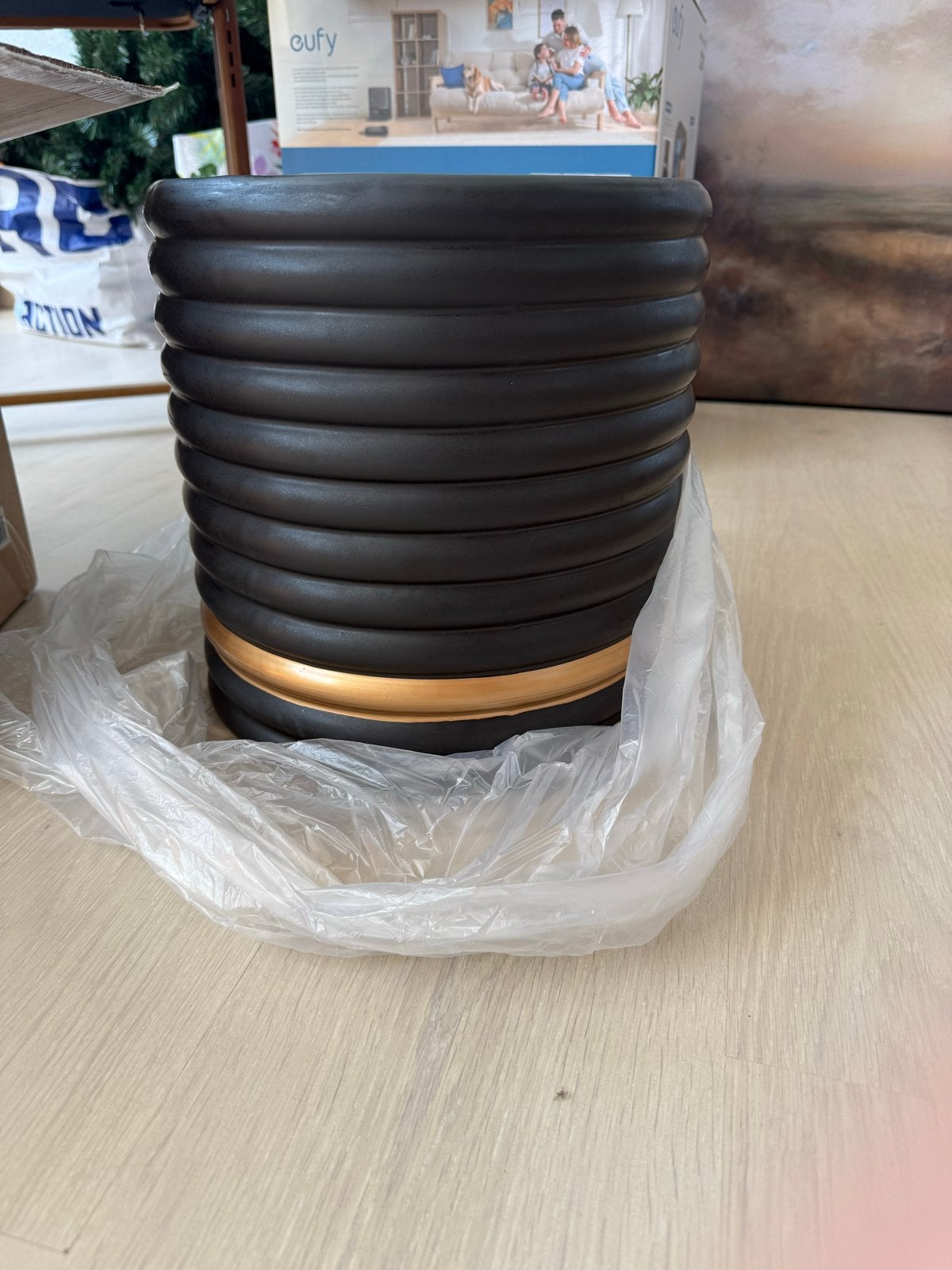 Riverdale pot zwart/goud, nieuw in doos, Overige materialen, Met patroon/structuur, Zwart, Nieuw