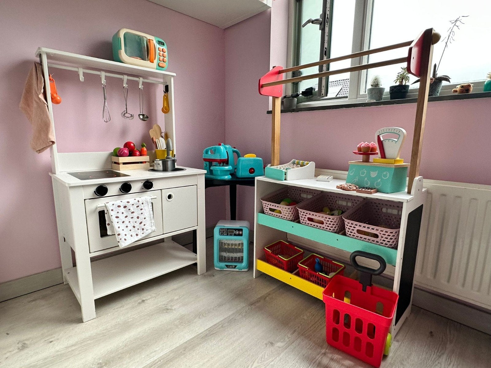 Ikea speelkeuken & marktkraam met veel accessoires, Kinderen en Baby's, Ophalen