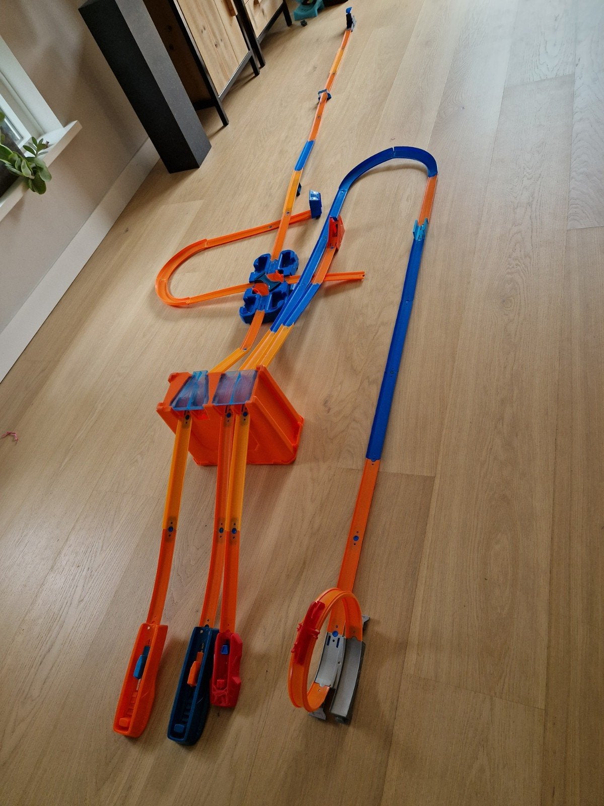 Hot Wheels Track Builder deluxe stunt box, Ophalen of Verzenden, Gebruikt