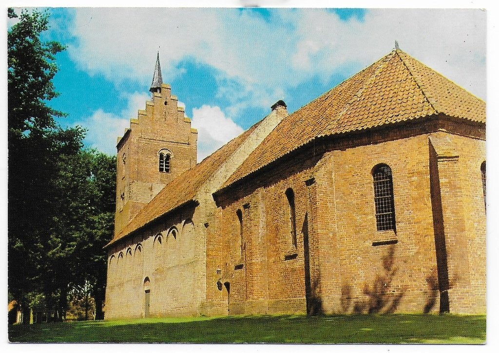 Anloo N H Kerk Ongelopen Ansichtkaart ( B4570 ), Ophalen of Verzenden, 1980 tot heden, Ongelopen