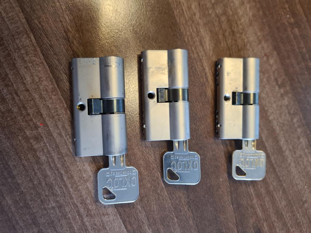 Cilinderslot met sleutel, Ophalen of Verzenden, Rvs, Slot