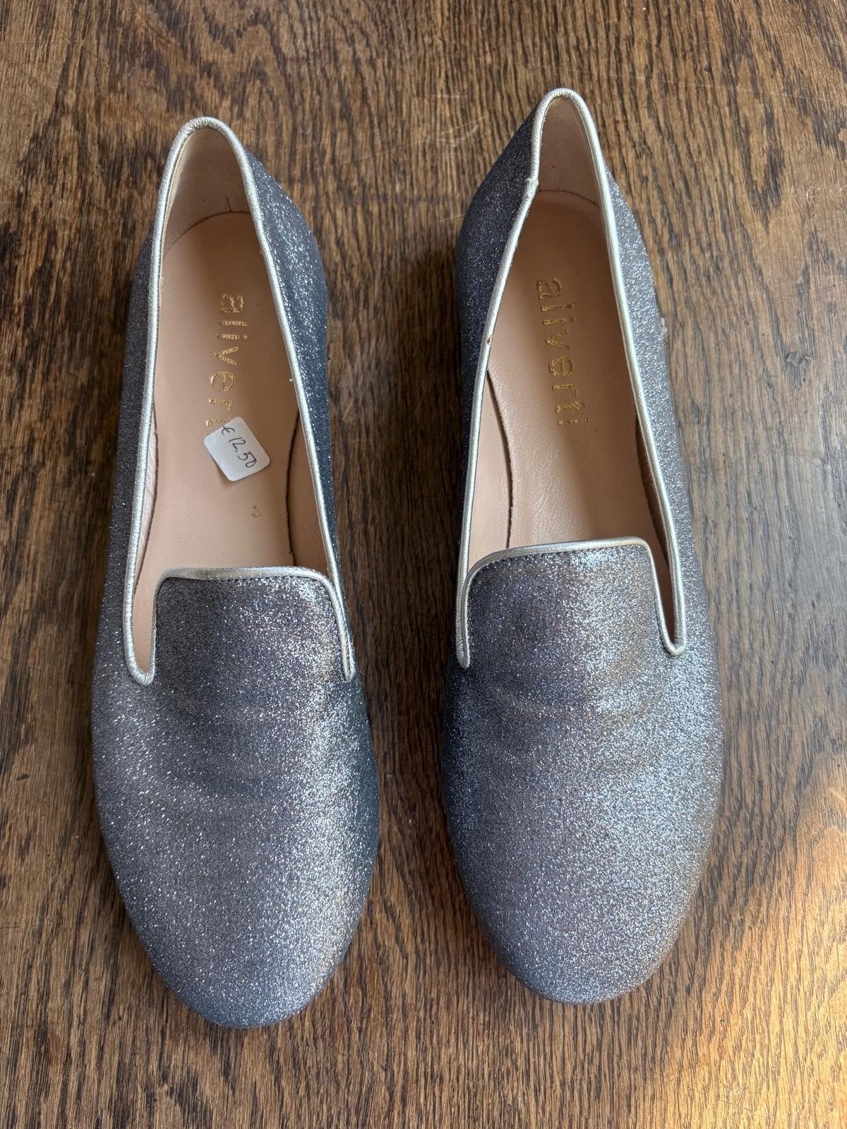 Aliverti glitter loafers - Maat 38, Ophalen of Verzenden
