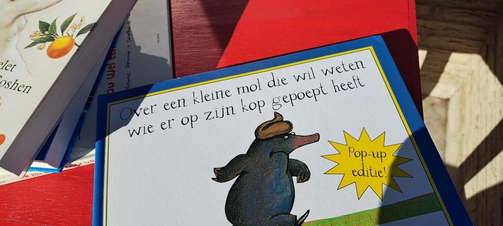Over een kleine mol die wil weten wie er op zijn kop gepoept, Ophalen of Verzenden, Zo goed als nieuw, Werner Holzwarth