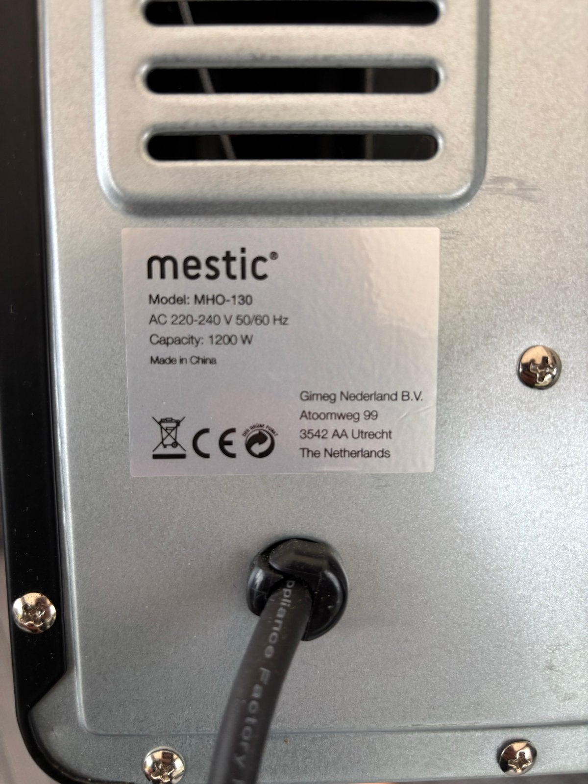 Mestic MHO 130 Mini-oven - 30 liter, Witgoed en Apparatuur, Ovens, Ophalen, Minder dan 45 cm, Overige merken, Zo goed als nieuw
