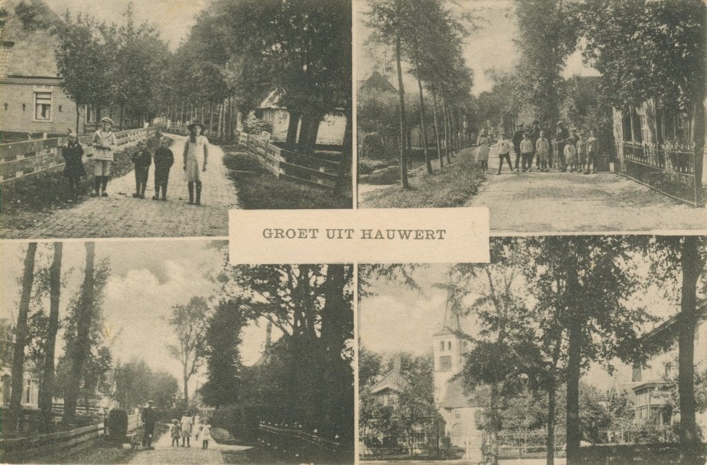 Ansichtkaart Hauwert, Vierluik/Dorp., Ophalen of Verzenden, Voor 1920, Gelopen, Noord-Holland