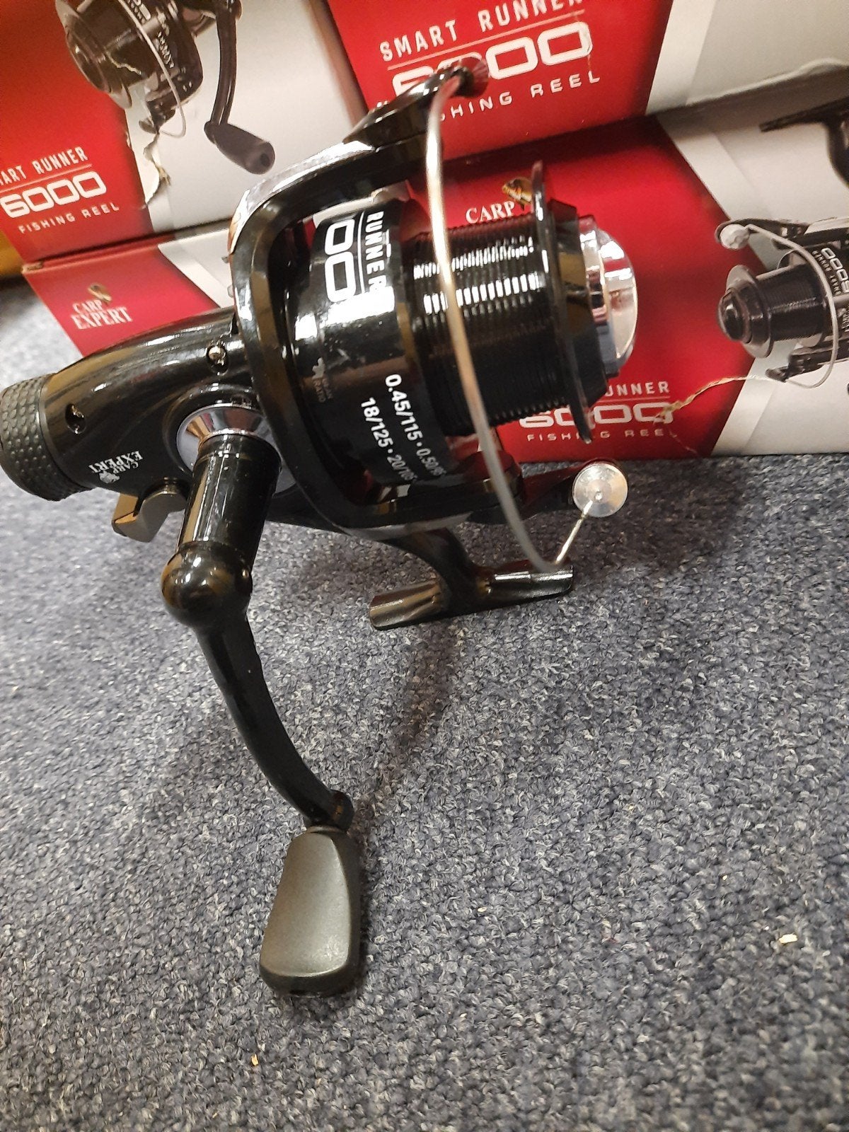 partij van 5 carp expert vrijloopmolens maat 6000, Molen, Carp expert, Nieuw, Ophalen of Verzenden