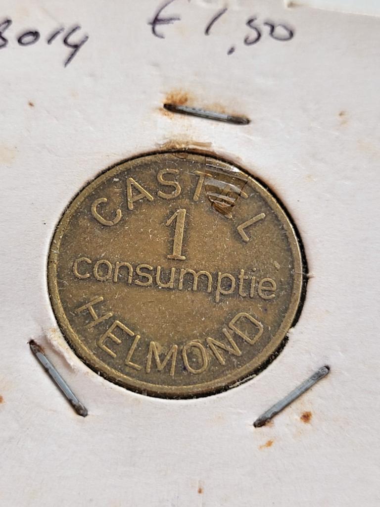 Castel 1 consumptie Helmond penning, Postzegels en Munten, Penningen en Medailles, Ophalen of Verzenden