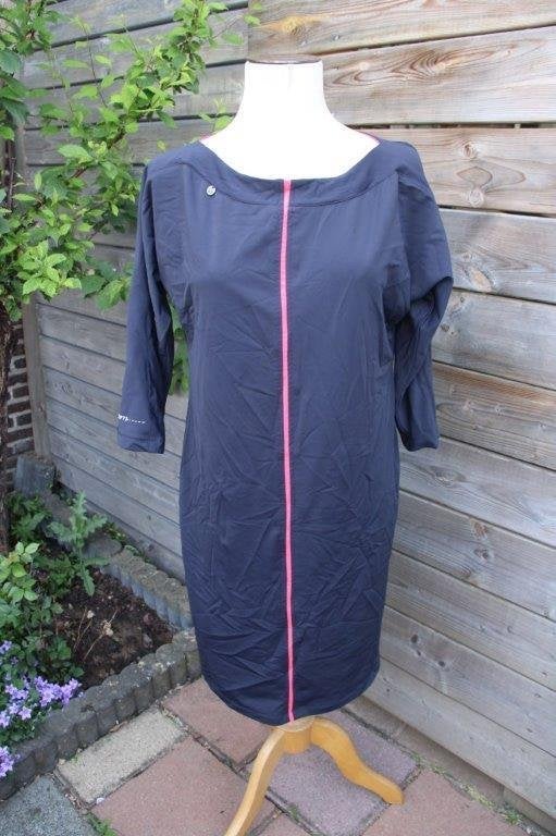 Jurk donkerblauw/ rood Zip73 mt XL travel vaste prijs, ZIP73, Blauw, Maat 46/48 (XL) of groter, Ophalen of Verzenden