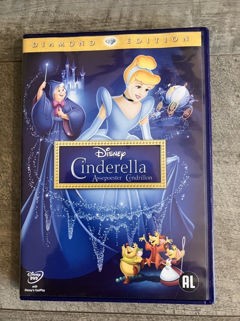 Cinderella, Tekenfilm, Ophalen of Verzenden, Zo goed als nieuw, Alle leeftijden