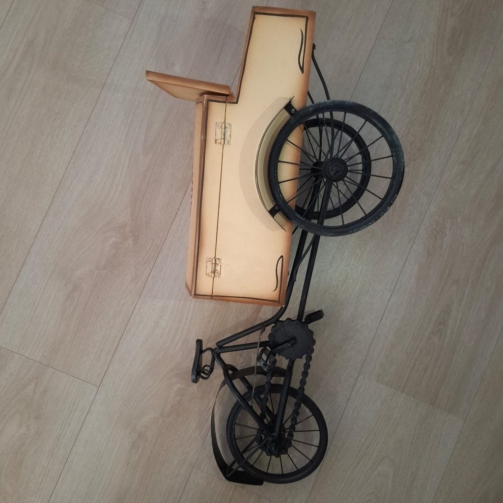 miniatuur nostalgische bakkersfiets/triporteur bakkerskar, Ophalen of Verzenden, Zo goed als nieuw