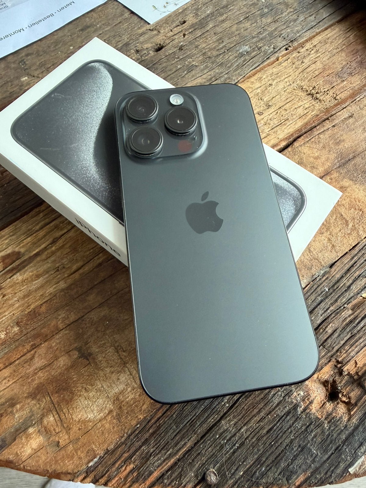 Iphone 15 pro z.g.a.n., Ophalen, Zwart, Overige typen, Zo goed als nieuw
